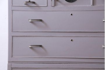 和製アンティーク　ペイント家具　レトロなデザインとシャビーな雰囲気がお洒落な重ねチェスト(引き出し、収納たんす、整理箪笥)(R-034541)