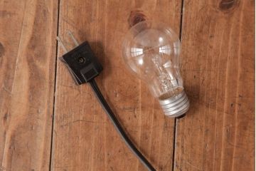 中古　松本民芸家具　上質さを際立たせるデザインのA型フロアスタンド(照明)