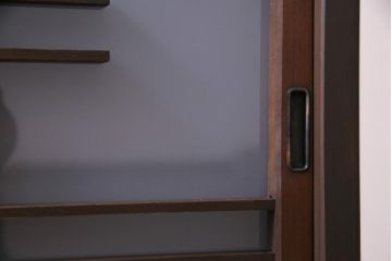 ラフジュ工房オリジナル　建具リメイク　懐かしく落ち着いた雰囲気の引き出し付きテレビボード(収納棚、サイドボード、戸棚)
