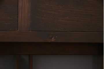 ラフジュ工房オリジナル　建具リメイク　懐かしく落ち着いた雰囲気の引き出し付きテレビボード(収納棚、サイドボード、戸棚)