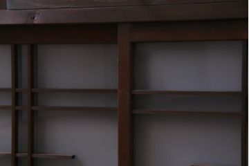ラフジュ工房オリジナル　建具リメイク　懐かしく落ち着いた雰囲気の引き出し付きテレビボード(収納棚、サイドボード、戸棚)