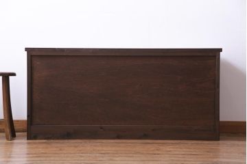 ラフジュ工房オリジナル　建具リメイク　懐かしく落ち着いた雰囲気の引き出し付きテレビボード(収納棚、サイドボード、戸棚)