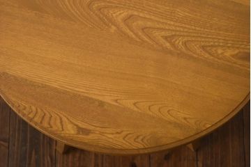 レトロ家具　昭和レトロ　栓材　あたたかな空間づくりに活躍するコーヒーテーブル(ラウンドテーブル、花台)