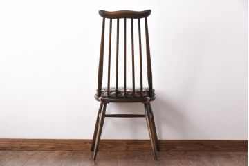ヴィンテージ家具　イギリスビンテージ　ERCOL(アーコール)　ゴールドスミス　クッション付きダイニングチェア(椅子)(1)