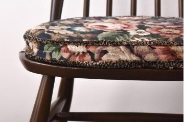 ヴィンテージ家具　イギリスビンテージ　ERCOL(アーコール)　ゴールドスミス　クッション付きダイニングチェア(椅子)(1)