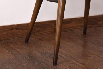 ヴィンテージ家具　イギリスビンテージ　ERCOL(アーコール)　ゴールドスミス　クッション付きダイニングチェア(椅子)(1)