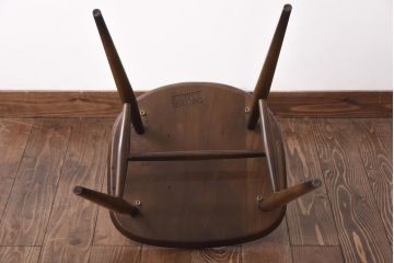 ヴィンテージ家具　イギリスビンテージ　ERCOL(アーコール)　ゴールドスミス　クッション付きダイニングチェア(椅子)(1)