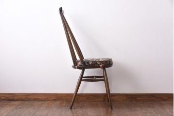 ヴィンテージ家具　イギリスビンテージ　ERCOL(アーコール)　ゴールドスミス　クッション付きダイニングチェア(椅子)(2)
