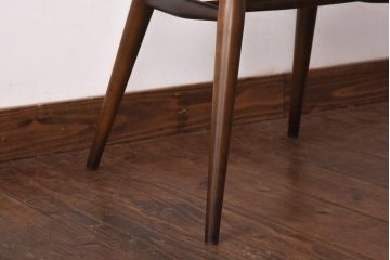 ヴィンテージ家具　イギリスビンテージ　ERCOL(アーコール)　ゴールドスミス　クッション付きダイニングチェア(椅子)(2)