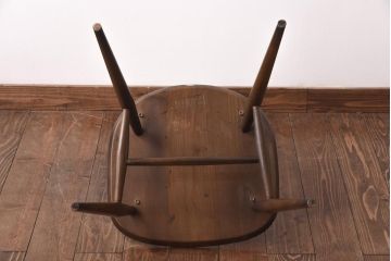 ヴィンテージ家具　イギリスビンテージ　ERCOL(アーコール)　ゴールドスミス　クッション付きダイニングチェア(椅子)(2)