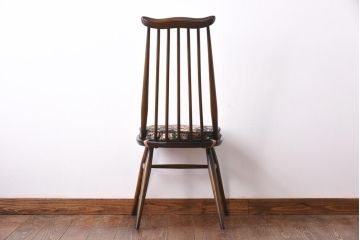 ヴィンテージ家具　イギリスビンテージ　ERCOL(アーコール)　ゴールドスミス　クッション付きダイニングチェア(椅子)(3)