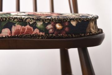 ヴィンテージ家具　イギリスビンテージ　ERCOL(アーコール)　ゴールドスミス　クッション付きダイニングチェア(椅子)
