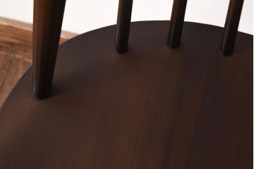 ヴィンテージ家具　イギリスビンテージ　ERCOL(アーコール)　ゴールドスミス　クッション付きダイニングチェア(椅子)