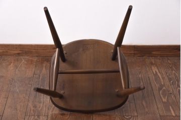 ヴィンテージ家具　イギリスビンテージ　ERCOL(アーコール)　ゴールドスミス　クッション付きダイニングチェア(椅子)