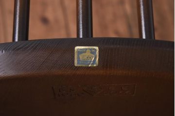 ヴィンテージ家具　イギリスビンテージ　ERCOL(アーコール)　ゴールドスミス　クッション付きダイニングチェア(椅子)