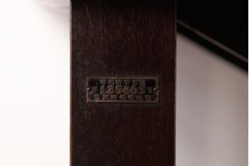 中古　山葉(ヤマハ、日本楽器)　レトロモダンな折りたたみ式のサイドテーブル(折り畳み机)