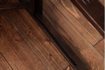 中古　山葉(ヤマハ、日本楽器)　レトロモダンな折りたたみ式のサイドテーブル(折り畳み机)