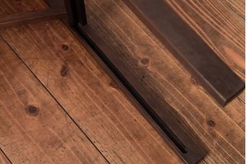 中古　山葉(ヤマハ、日本楽器)　シンプルな透かしがアクセントの折りたたみ式のサイドテーブル(折り畳み机)