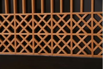 ラフジュ工房オリジナル　古建具リメイク　組子　和モダンな雰囲気が魅力の収納棚(書院戸、戸棚)