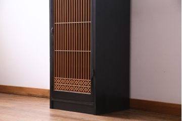 ラフジュ工房オリジナル　古建具リメイク　組子　和モダンな雰囲気が魅力の収納棚(書院戸、戸棚)
