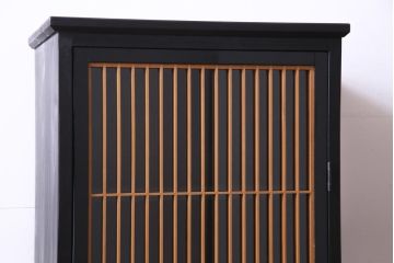 ラフジュ工房オリジナル　古建具リメイク　組子　和モダンな雰囲気が魅力の収納棚(書院戸、戸棚)