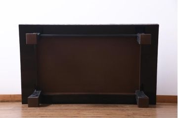 アンティーク家具　極上品　漆・変わり塗り　乾漆　立体的な漆塗りが存在感を放つ高級座卓(ローテーブル)