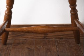 中古　ビンテージカシワ(柏木工、KASHIWA)　スポークのデザインがおしゃれなナラ材製のチェア(椅子)