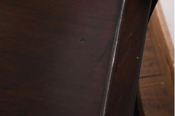 アンティーク家具　イギリスアンティーク　ウォルナット材　品格が漂うチェア(ワークチェア、椅子)