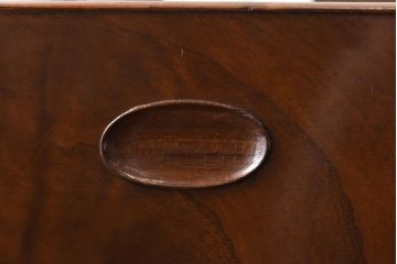 アンティーク雑貨　指物家具　桑材　上品な佇まいの小振りな角火鉢(木製火鉢、手あぶり)