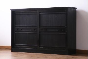 ラフジュ工房オリジナル　古建具リメイク　味わいある佇まいが魅力的な収納棚(下駄箱、戸棚、サイドボード)