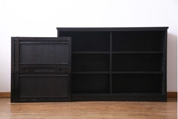 ラフジュ工房オリジナル　古建具リメイク　味わいある佇まいが魅力的な収納棚(下駄箱、戸棚、サイドボード)