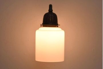 和製アンティーク　銅金具　ブラケットのデザインがおしゃれなウォールランプ(壁掛け照明)