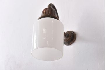 和製アンティーク　銅金具　ブラケットのデザインがおしゃれなウォールランプ(壁掛け照明)