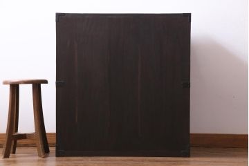 アンティーク家具　和製アンティーク　明治大正期　総桐材　味わいと渋さが格好良い関東帳場箪笥(時代箪笥、和タンス、桐箪笥、桐たんす)