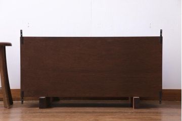 ラフジュ工房オリジナル　建具リメイク　シンプルな中に渋さのある壁掛け戸棚(ウォールシェルフ、吊り戸棚)(2)