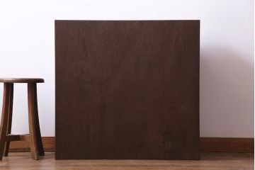 ラフジュ工房オリジナル　3×3マス　チェッカー模様に扉が付いたマス目棚・右開き(収納棚、ロッカー)