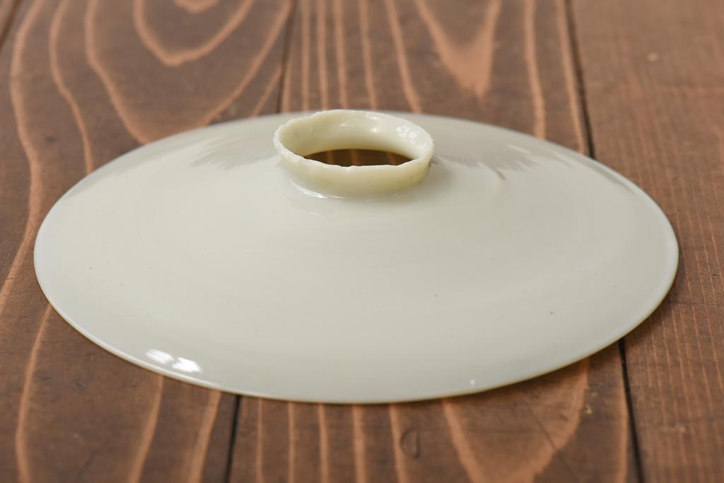 戦前　和製アンティーク　レトロな趣あふれる昔ながらの平笠ペンダントライト(天井照明、吊り下げ照明)