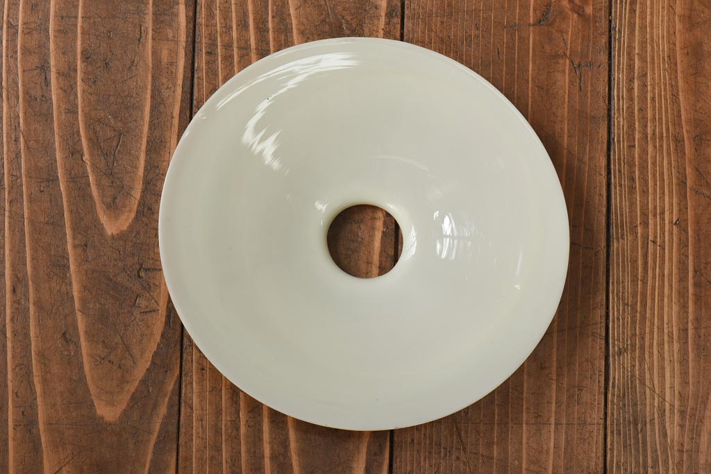 戦前　和製アンティーク　レトロな趣あふれる昔ながらの平笠ペンダントライト(天井照明、吊り下げ照明)