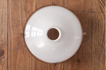 和製アンティーク　戦前　竹細工が味わい深いペンダントライト(竹編み、天井照明、電笠)