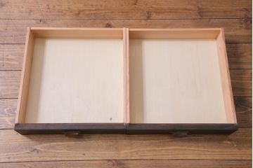 ラフジュ工房オリジナル　古建具リメイク　大正ロマンテイストの収納棚(戸棚、本箱、サイドキャビネット)