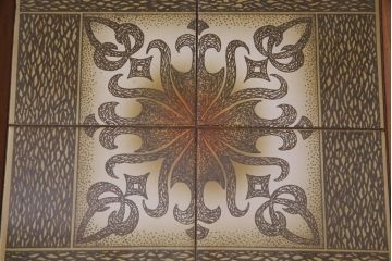 ヴィンテージ家具　北欧ビンテージ　チーク材　ミッドセンチュリーな雰囲気漂うタイルトップのネストテーブル(サイドテーブル)