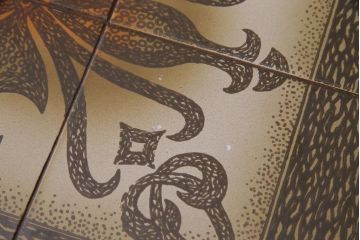 ヴィンテージ家具　北欧ビンテージ　チーク材　ミッドセンチュリーな雰囲気漂うタイルトップのネストテーブル(サイドテーブル)