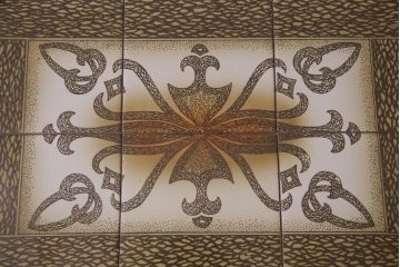 ヴィンテージ家具　北欧ビンテージ　チーク材　ミッドセンチュリーな雰囲気漂うタイルトップのネストテーブル(サイドテーブル)