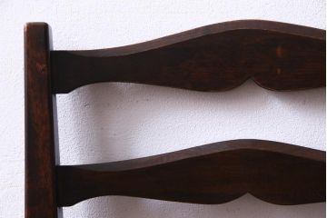 中古　松本民芸家具　#517型　ラッシチェア(ダイニングチェア、椅子)(定価約10万円)