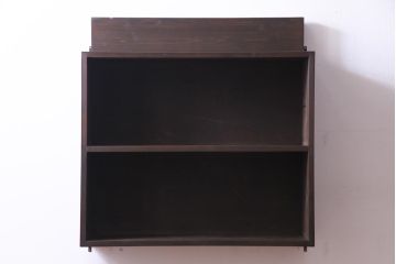 ラフジュ工房オリジナル　建具リメイク　大振り　和の風情感じるデザインが魅力的な壁掛け戸棚(ウォールシェルフ、吊り戸棚)