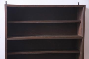 ラフジュ工房オリジナル　建具リメイク　大振り　和の風情感じるデザインが魅力的な壁掛け戸棚(ウォールシェルフ、吊り戸棚)