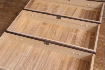 中古　国産　民芸箪笥　天板リメイク　気品漂う上質なつくりのチェスト(衣装箪笥、引き出し)(1)