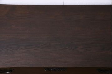 中古　国産　民芸箪笥　天板リメイク　気品漂う上質なつくりのチェスト(衣装箪笥、引き出し)(1)