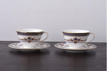 未使用品 ROYAL DOULTON(ロイヤルドルトン) 廃盤 BROADLANDS(ブロードランド) カップ&ソーサー2客セット(洋食器)