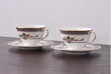 未使用品 ROYAL DOULTON(ロイヤルドルトン) 廃盤 BROADLANDS(ブロードランド) カップ&ソーサー2客セット(洋食器)